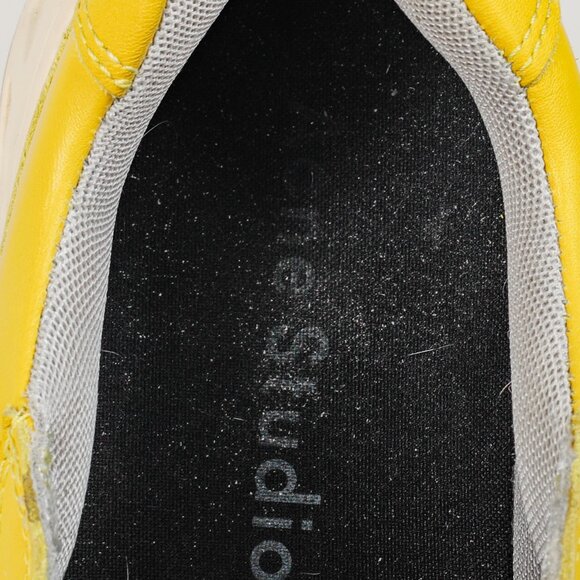 Acne Studios Perey Yellow Leather Low Top Lace Sneaker - Picture 11 of 12